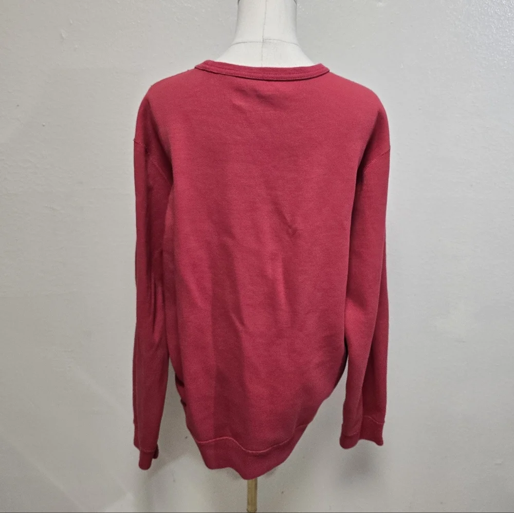 Polo Ralph Lauren Embossed Sweatshirt Red Size Large